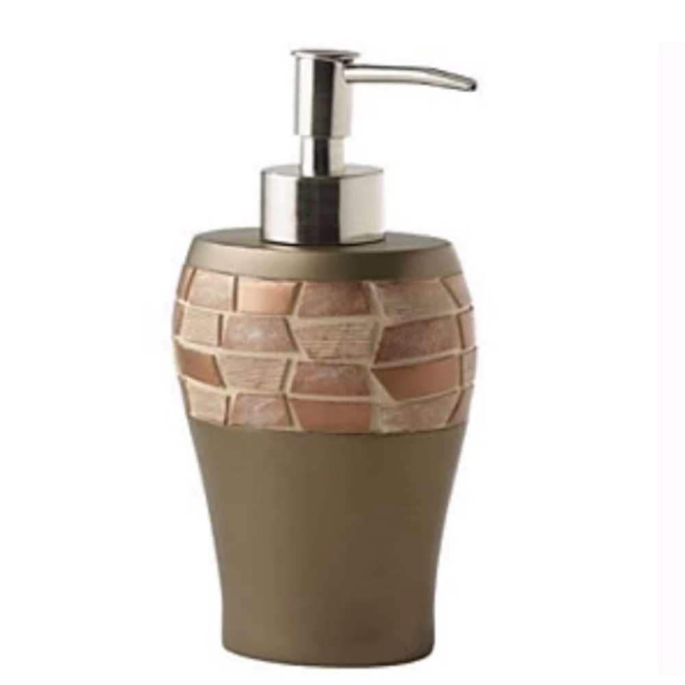 Mosaic Stone Bronze Lotion Pump Soap Dispenser
